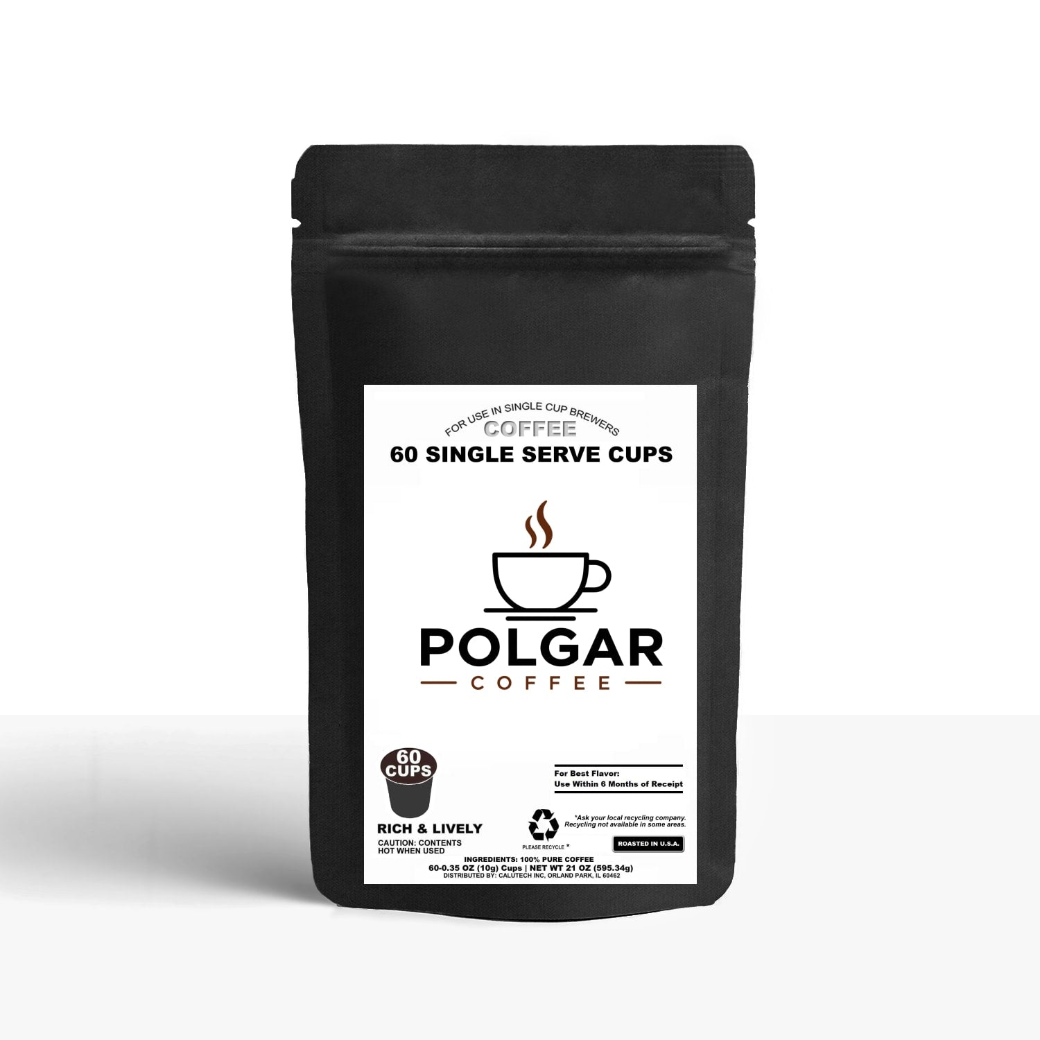 60 Pack Single Serve Coffee Capsules